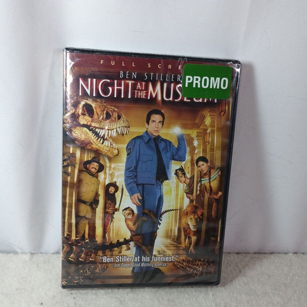 Night at the Museum DVD Ben Stiller Robin Williams Sealed Promo Full Screen